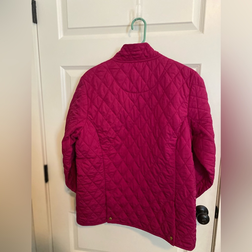 Such A Pretty Raspberry Colored Lands End Jacket.… - image 3